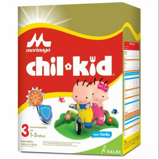 Morinaga Chil Kid 3 Vanilla 1600gr/Madu 1600gr