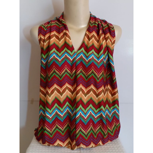 BLOUSE LONGGAR WANITA TANPA LENGAN (LOOSE BLOUSE)