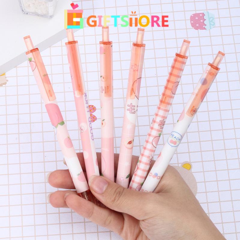 

Pena Gel 0.5mm Pena Bolpoin Pulpen Bulpen Cetek Gel Cair Tip Siswa Pola Persik Gadis Lucu Jenis Pers Menulis Halus Alat Tulis Sekolah Kantor Karakter COD