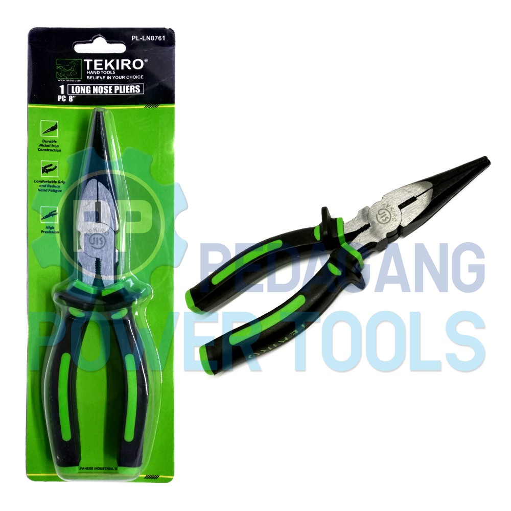 TEKIRO TANG LANCIP 8 INCH LONG NOSE PLIERS PL-LN0761