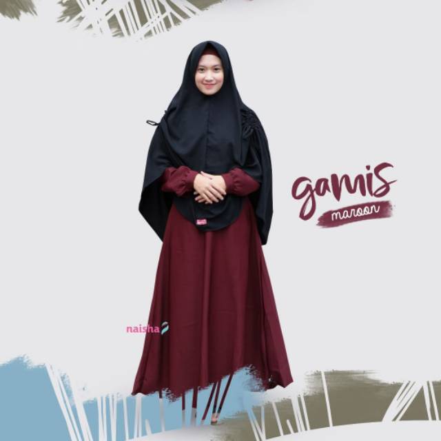 Gamis Naisha Polos by Naisha Ori