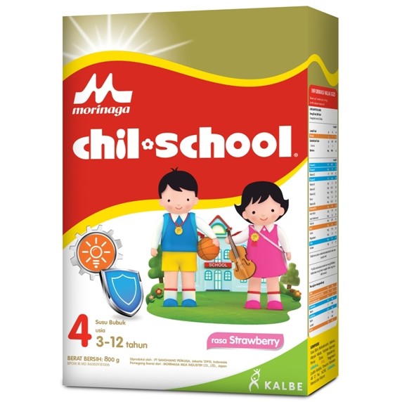 

Morinaga 800gr Chil School 4 Rasa Stroberi Susu Formula Bubuk Untuk Anak Usia 3-12 tahun CilSkul Strawberry Susu Chil-School 800 gram