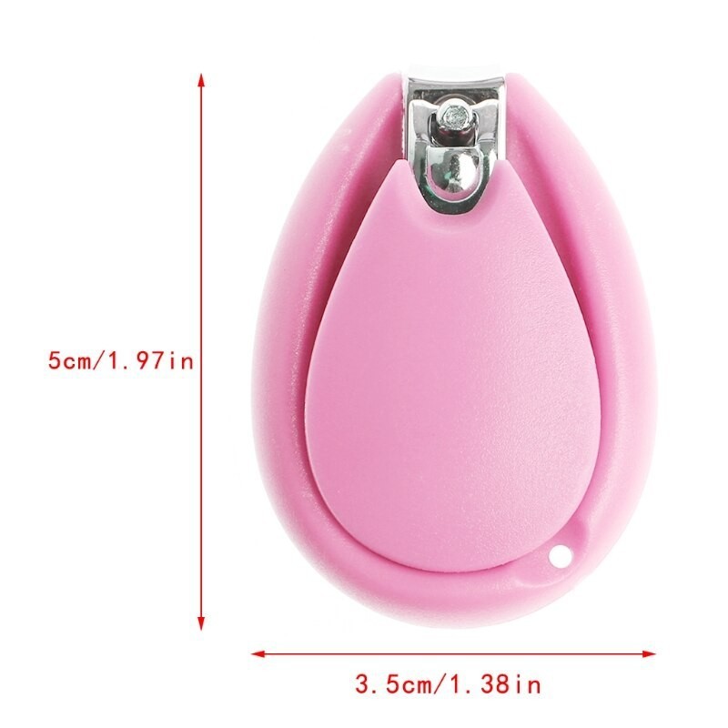 Gunting Kuku Bayi Oval Warna Warni / Baby Manicure Nail Clipper