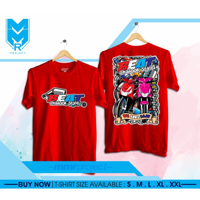 Kaos / Baju / TshirtDistro Motor Honda Beat Fake Beat Mothai Terlaris -provermerch