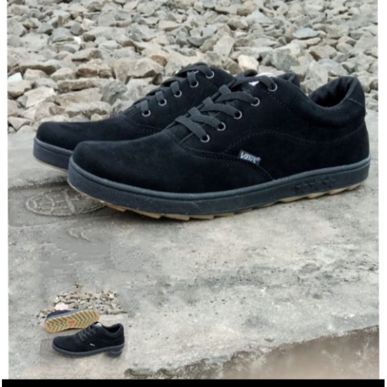 Sepatu Vans Casual Pria Era Authentic Oldscull Black sekolah