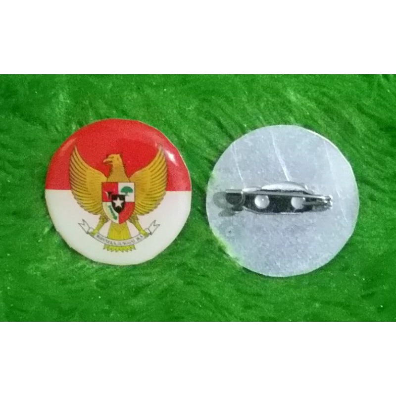 PIN MERAH PUTIH GARUDA BULAT