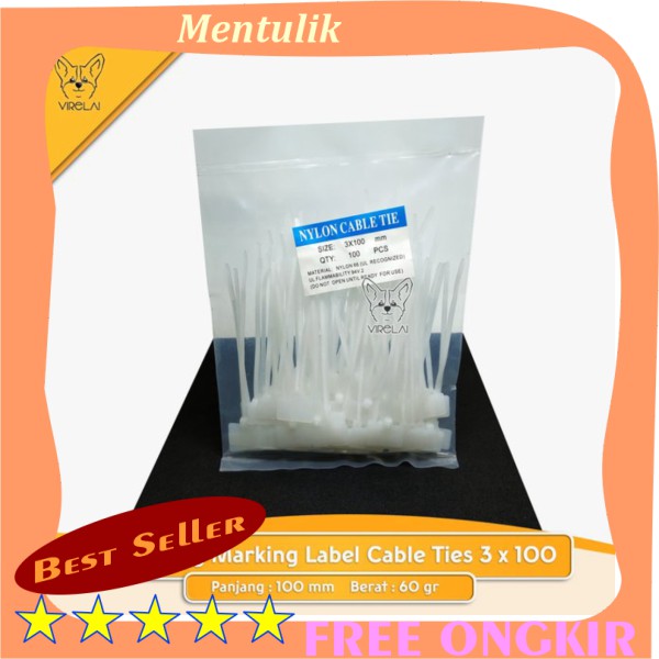 

Name Tag Marking Label Kabel Tis Cable Ties 3x100 - 10 cm 100 pcs