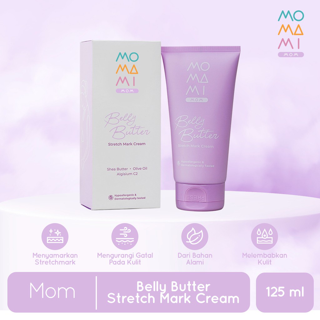 MOMAMI MURAH  BELLY BUTTER STRETCH MARK CREAM KRIM STRETCHMARK MENYAMARKAN STRECHMARK