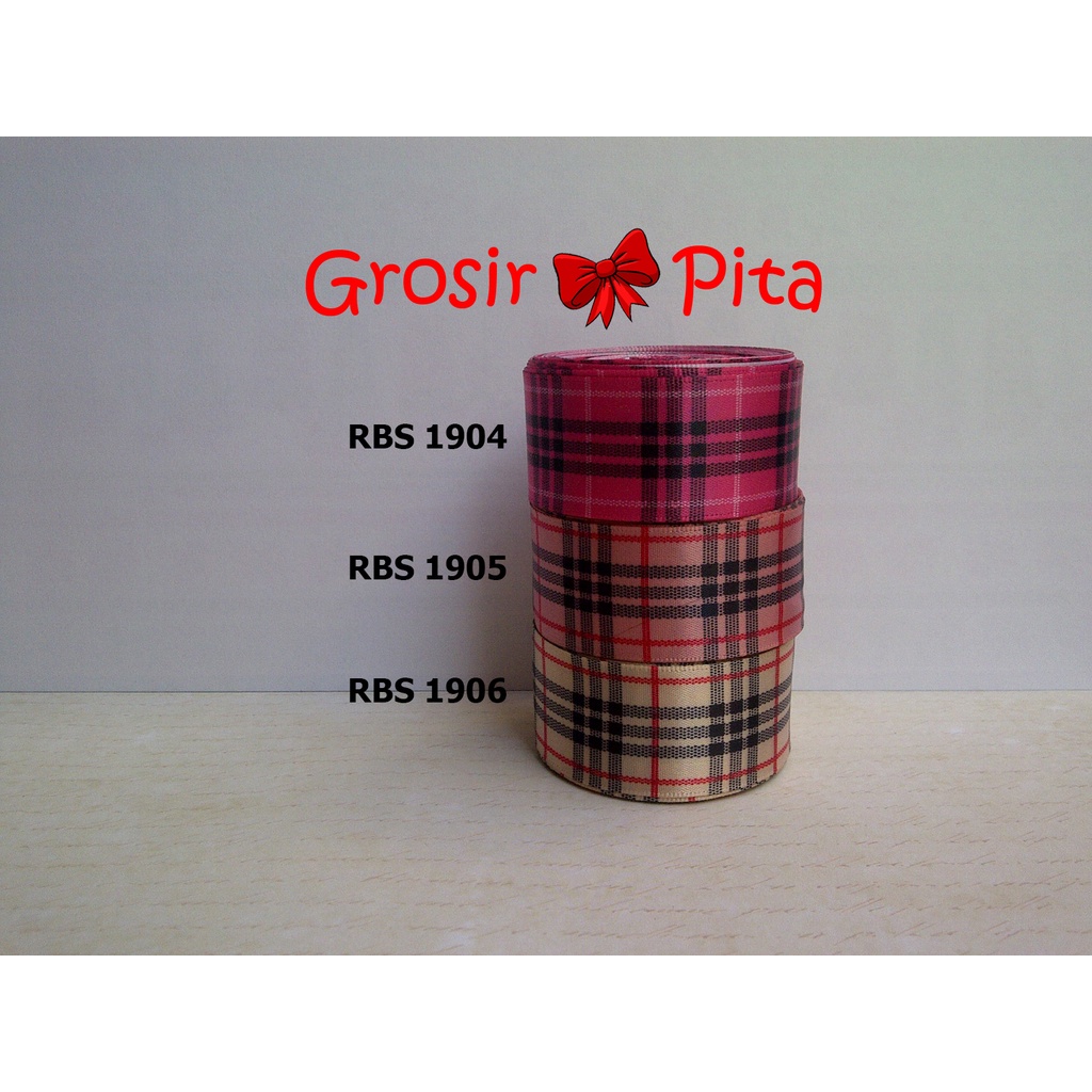 

(25 yard) Pita Satin Motif RBS 1904,1905,1906 | Toko Bahan Craft | Grosir Pita