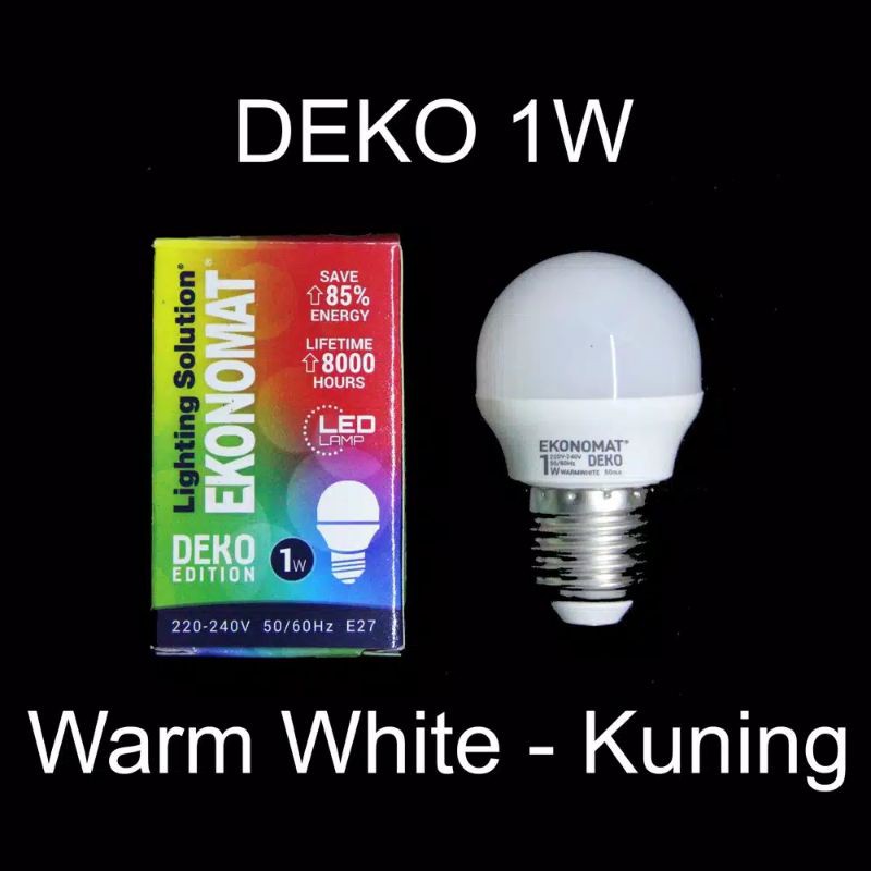 Lampu LED 1watt 1w warna Lampu LED Ekonomat Deko Lampu Tidur 1W 1watt 1wat Bohlam Bulb LED Dekorasi