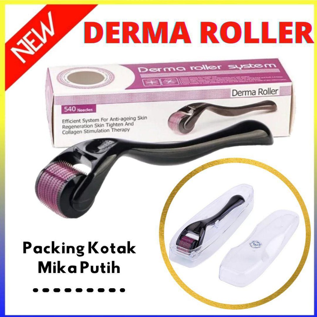 [PROMO SPESIAL] DERMA ROLLER MICRO NEEDLE 540 JARUM MIKRO uk. 0.5mm ALAT PERAWATAN WAJAH ANTI JERAWAT &amp; FLEK DERMAROLLER IMPOR PREMIUM TERMURAH