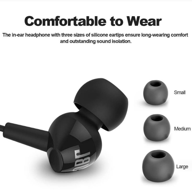 EARPHONE HEADSET JBL C100SI ORIGINAL WITH MICROPHONE SUPER BASS STERRO