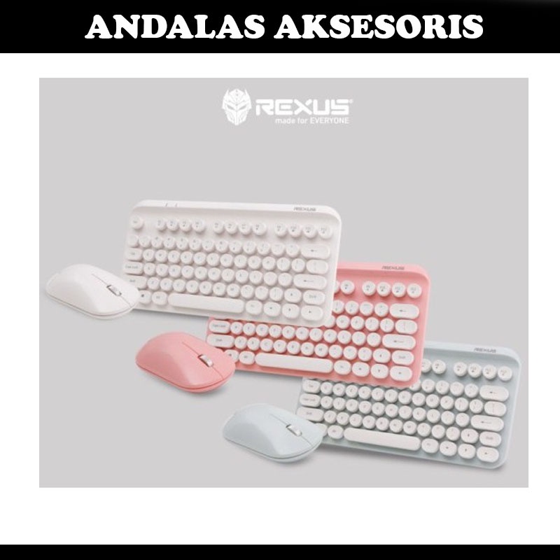 Keyboard Mouse Gaming Wireles Rexus KM9 Original