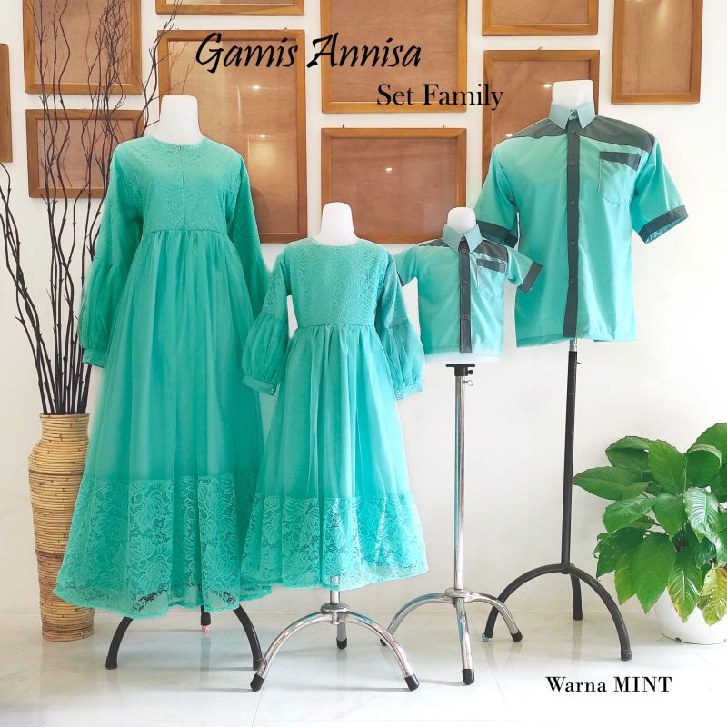 Gamis Lebaran | Gamis Couple | Gamis set family | Gamis Kondangan | Gamis Brukat | Kemeja couple | K