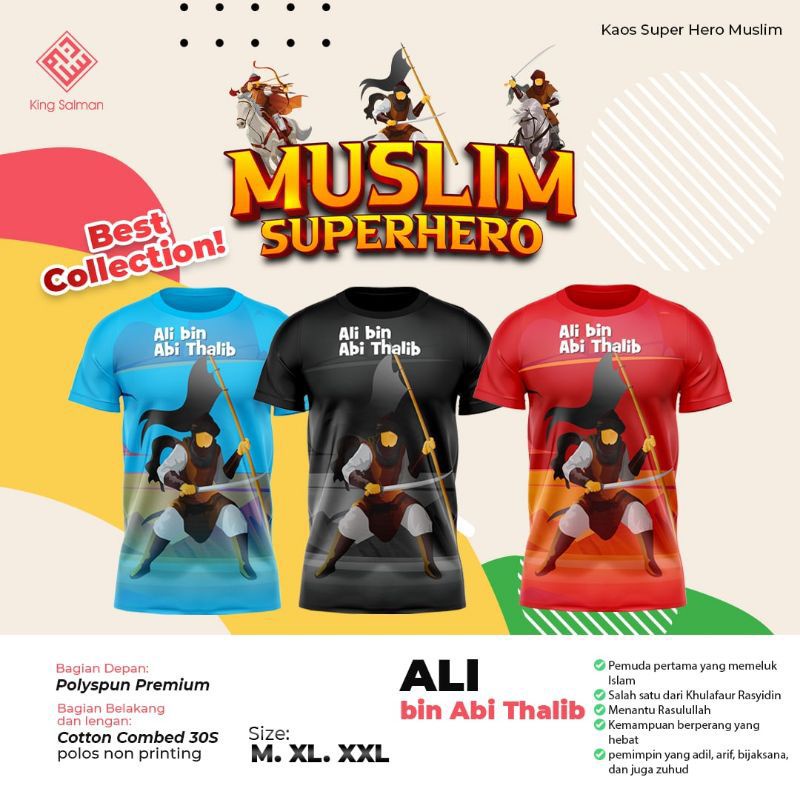 Kaos Superhero Muslim - King Salman