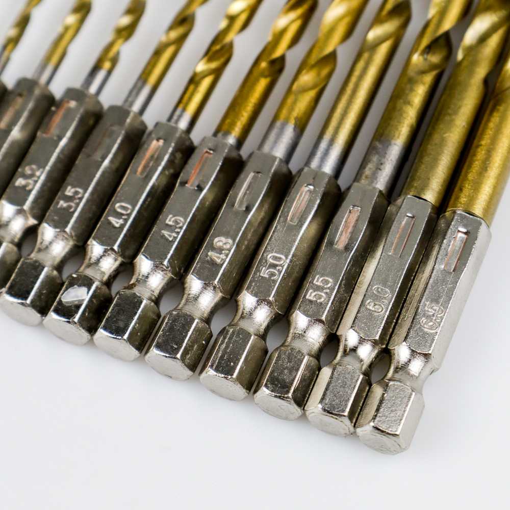 Taffware Mata Bor Power Drill Steel Titanium Hex Shank 13 PCS SV-VDB13