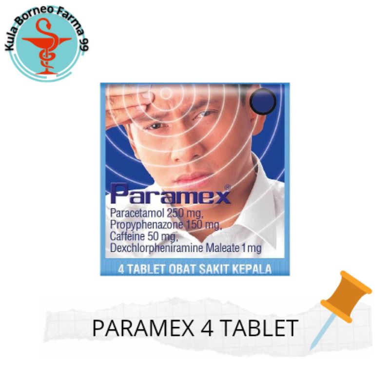 PARAMEX ( 1 strip isi 4 tablet)