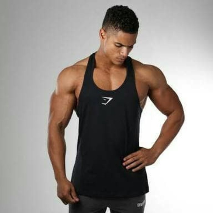 baju kaos singlet gym fitness