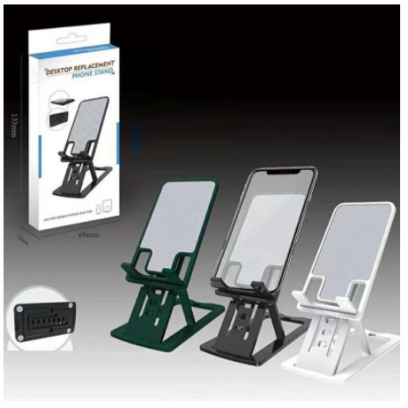 FP9 Folding Desktop Support Phone Stand Holder HP Tablet Dudukan FP-9 FP 9 Extra Tipis