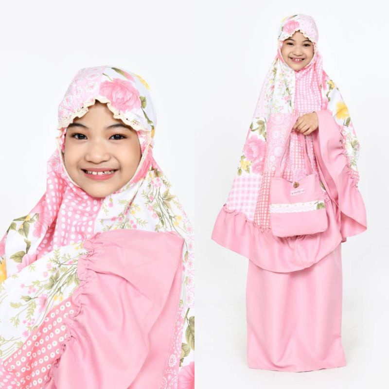 Al Kahf - Mukena anak katun premium motif