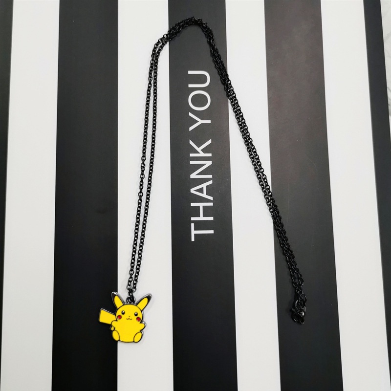 Selebriti Internet Pikachu kalung seperti anak kecil Keren Bumi lucu pacar pasangan liontin sederhan