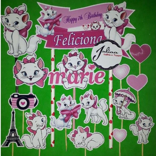 topper cake marie cat
