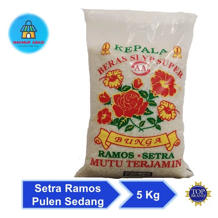 

Beras Cap Bunga 5 Kg || Makmur Abadi Official Store