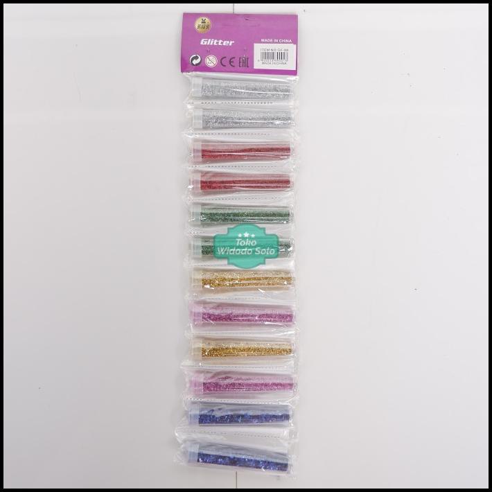 

Manik Glitter Bubuk Nail Art Hiasan Kuku 1 Lusin