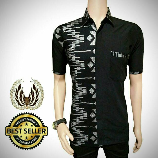 Hem batik pria prada