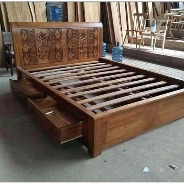 Dipan laci 160x200 kayu jati kualitas bagus