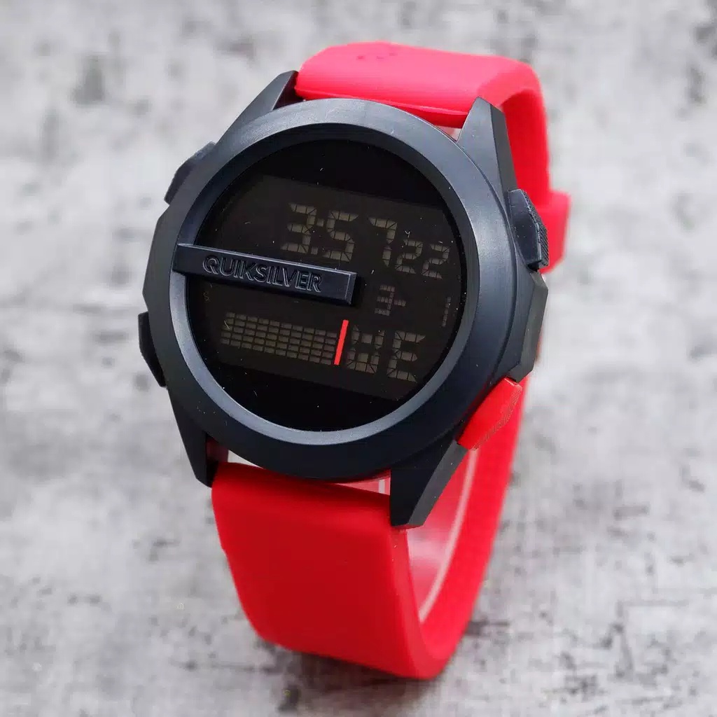 Jam tangan pria quiksilver digital Qs22301 rubber sport