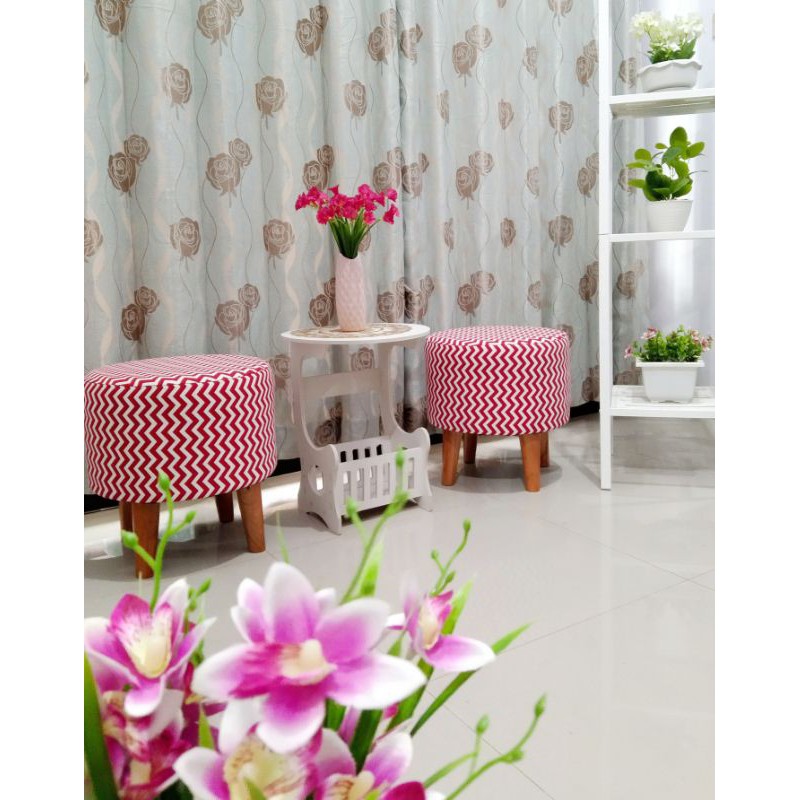 Sofa Ruang Tamu 1 set, 2 Sofa 1 Meja / Sofa Stool Berkualitas / Sofa Bulat / Sofa Stool Bulat