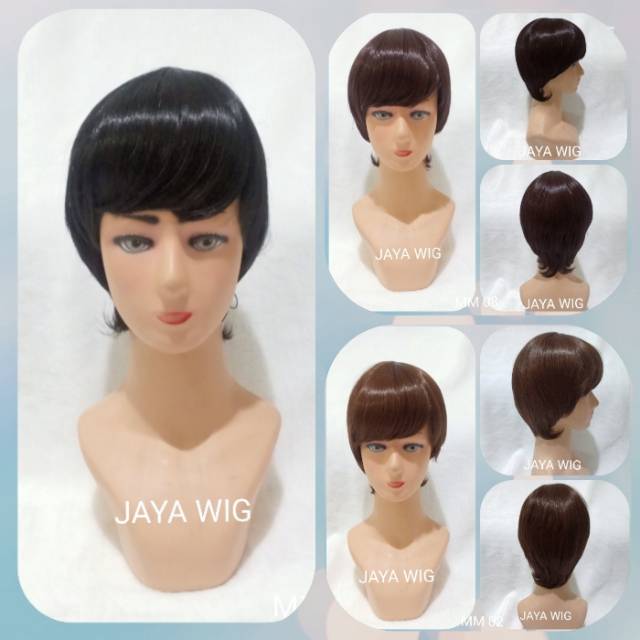 RAMBUT PALSU WANITA MODEL PENDEK /WIG PRIA /WIG COWOK /WIG PENDEK /WIG MURAH