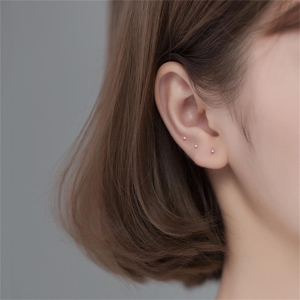 Lily 5Pcs Ear Bone Studs Unisex Perhiasan Tindik Stainless Steel Paku Tulang Rawan