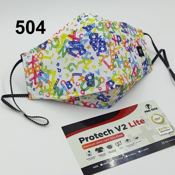MASKER KAIN PROTECH V2 LITE PREMIUM 5 PLY MASK MOTIF 504