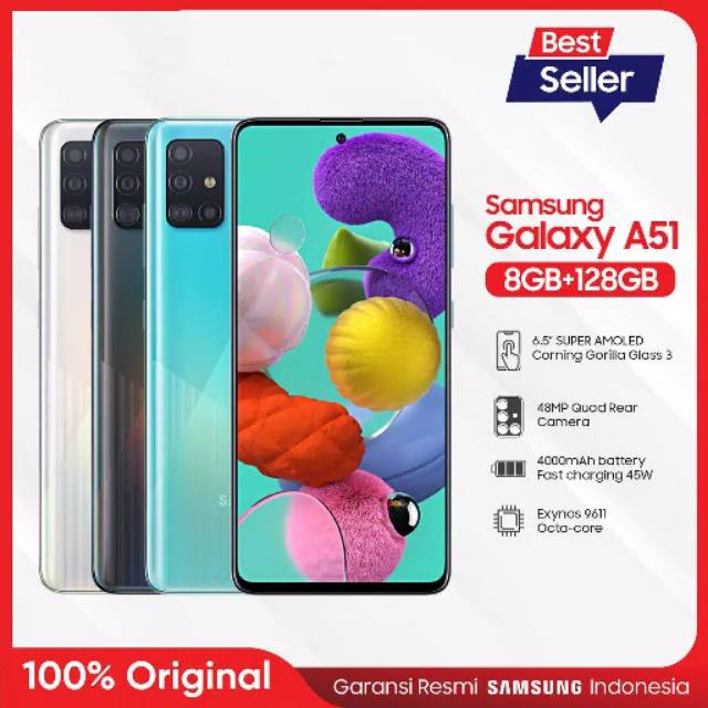 SAMSUNG GALAXY A51 [8GB/128GB] - GARANSI RESMI