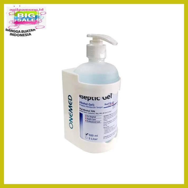 U8Yujt7- Aseptic Gel Onemed 500Ml + Dispenser + Bracket / Hand Sanitizer D4Dyt67-