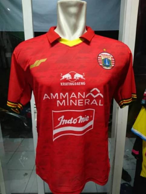Jersey Persija Jakarta Home 2020 - 2021 Liga 1 Shopee Merah Terbaru Semi GO