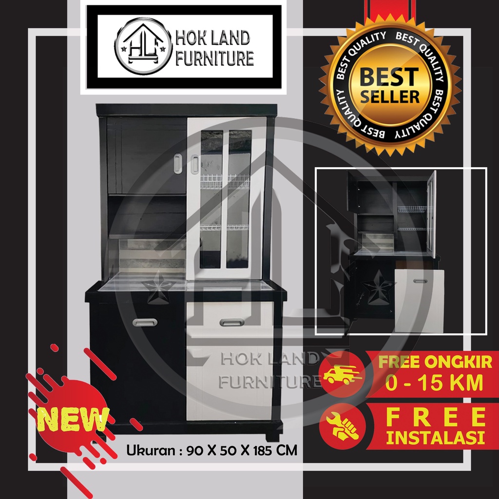 Lemari sayur 2 pintu lemari rak piring dapur minimalis / Lemari Sayur 2 Pintu Kayu Multiplek / LS77