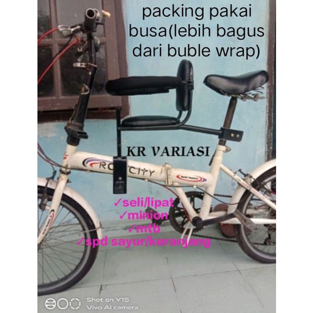 Boncengan sepeda anak PREMIUM/boncengan sepeda anak depan/boncengan sepeda lipat/selly mtb minion