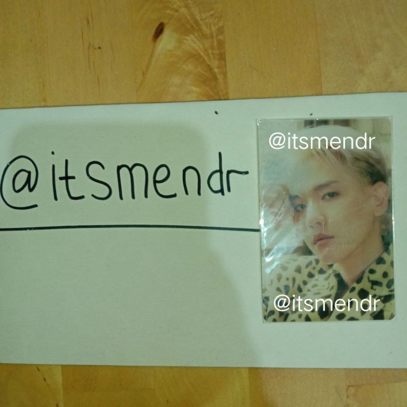 PHOTOCARD OFFICIAL BAEKHYUN GET YOU ALONE BENEFIT JBOLO