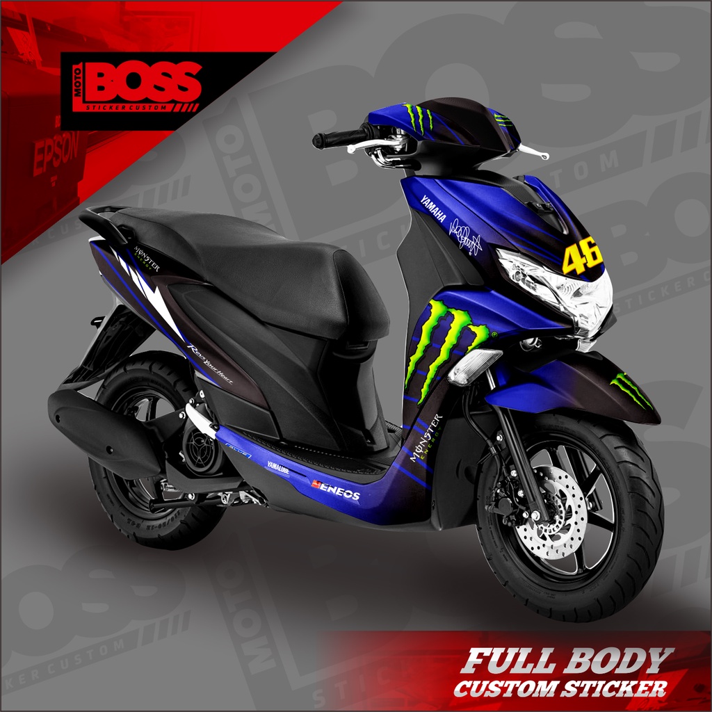 Decal Sticker Yamaha Freego Full Body Stiker Decal Yamaha Freego Full Body Motif livery