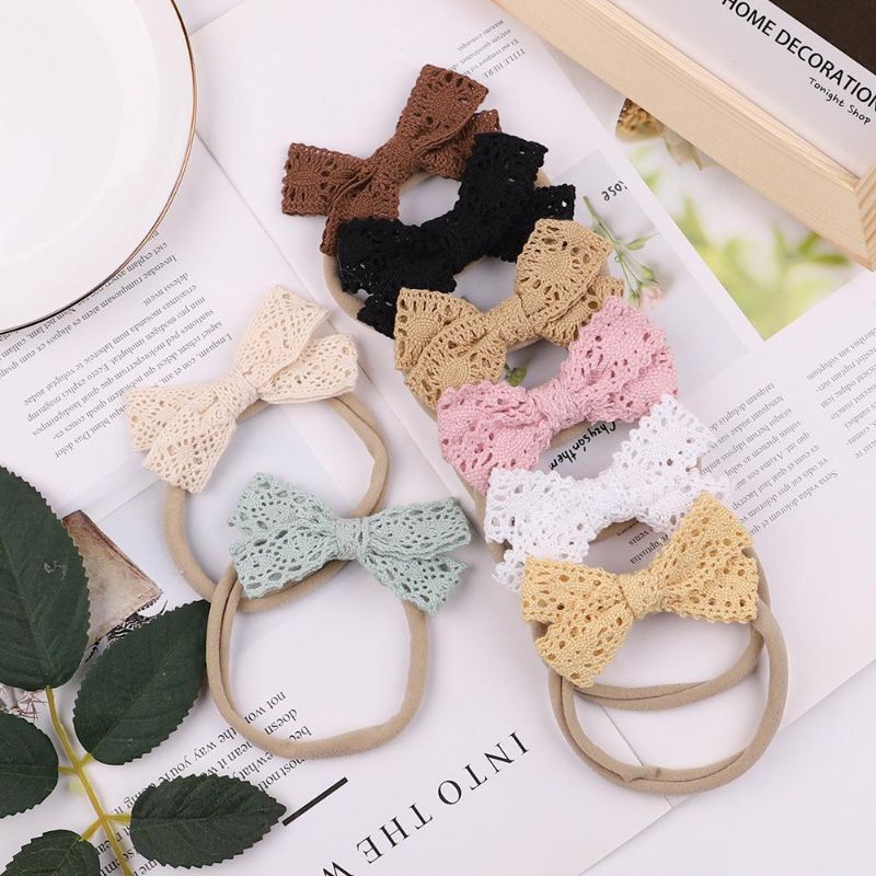 Pita Vintage Bordir Bayi / Bandana Bayi Nilon Import Headband Lentur