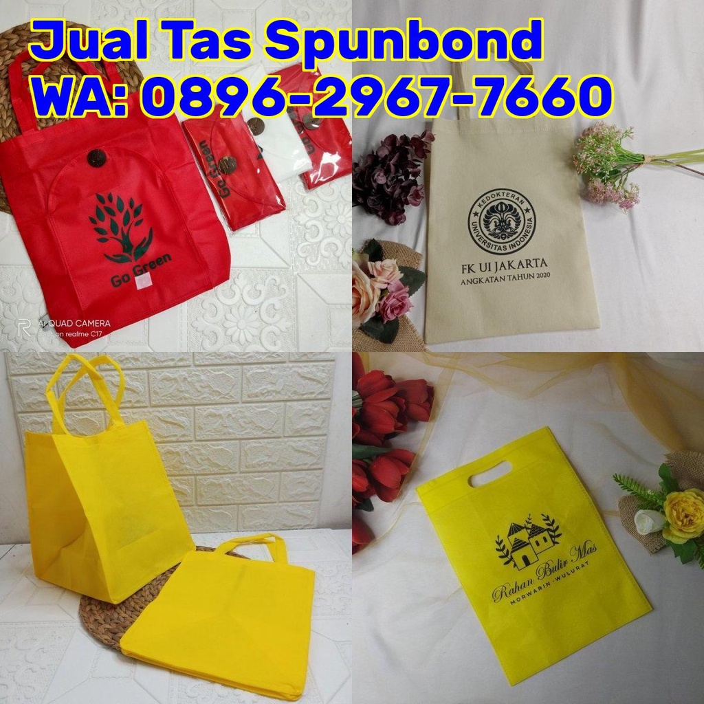 Tas Spunbond 25x35 Tas Spunbond Resleting