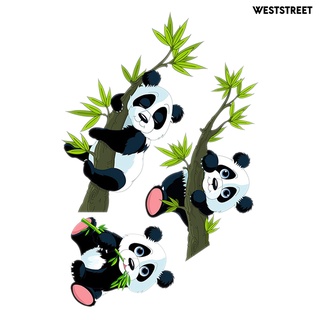 Stiker Dinding Bahan Mudah Dilepas Gambar Kartun Panda Untuk Dekorasi Kamar Anak
 #6