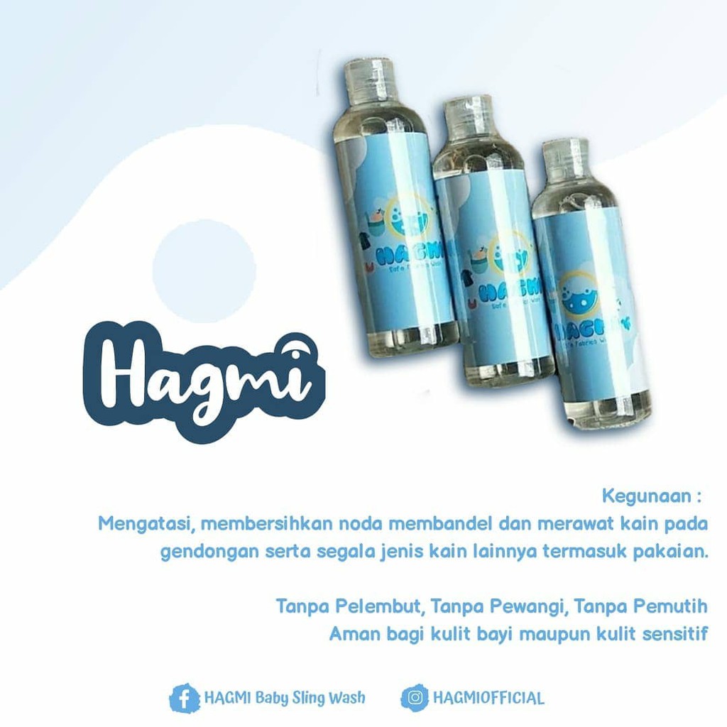 ( BISA COD ) Hagmi Sling Wash Detergent Khusus Gendongan dan Perlengkapan Bayi