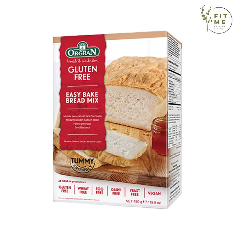 

ORGAN BREAD MIX GLUTEN FREE 450GR