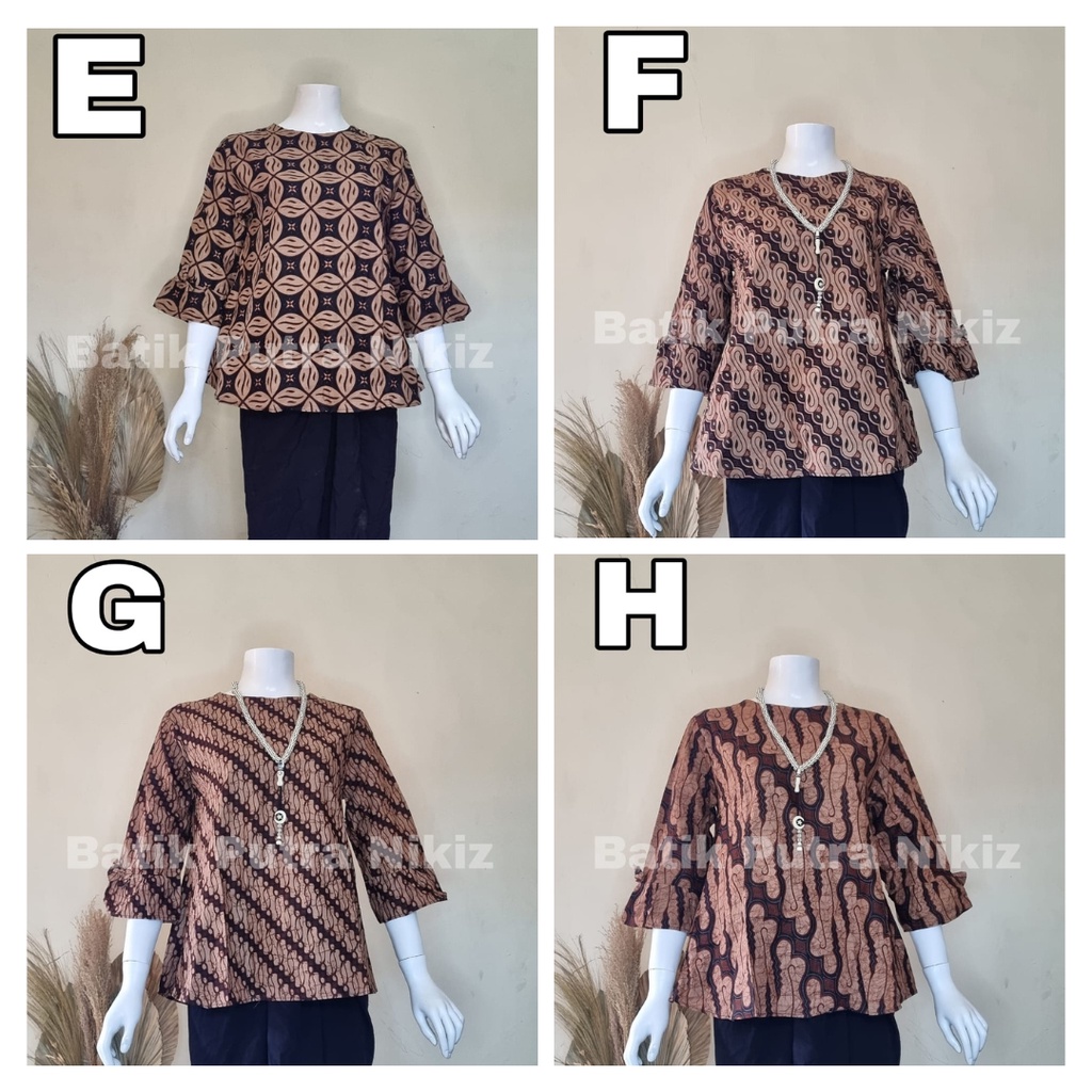 (COD) BLOUSE BATIK KERJA KANTOR BATIK MODERN KEKINIAN