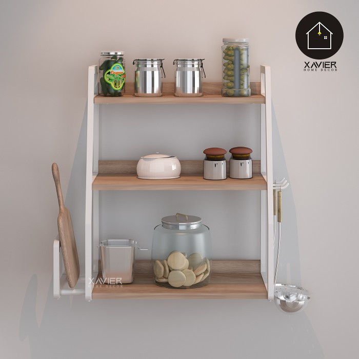 Rak Dapur - Xavier Home Decor Clara / Rak Dapur Gantung / Rak Bumbu