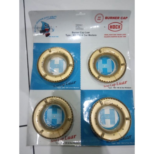 burner cap luar mutiara gold 100/dwi mutiara 100